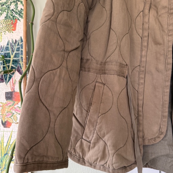 Madewell Quilted Green Utility Jacket - Picture 2 of 7